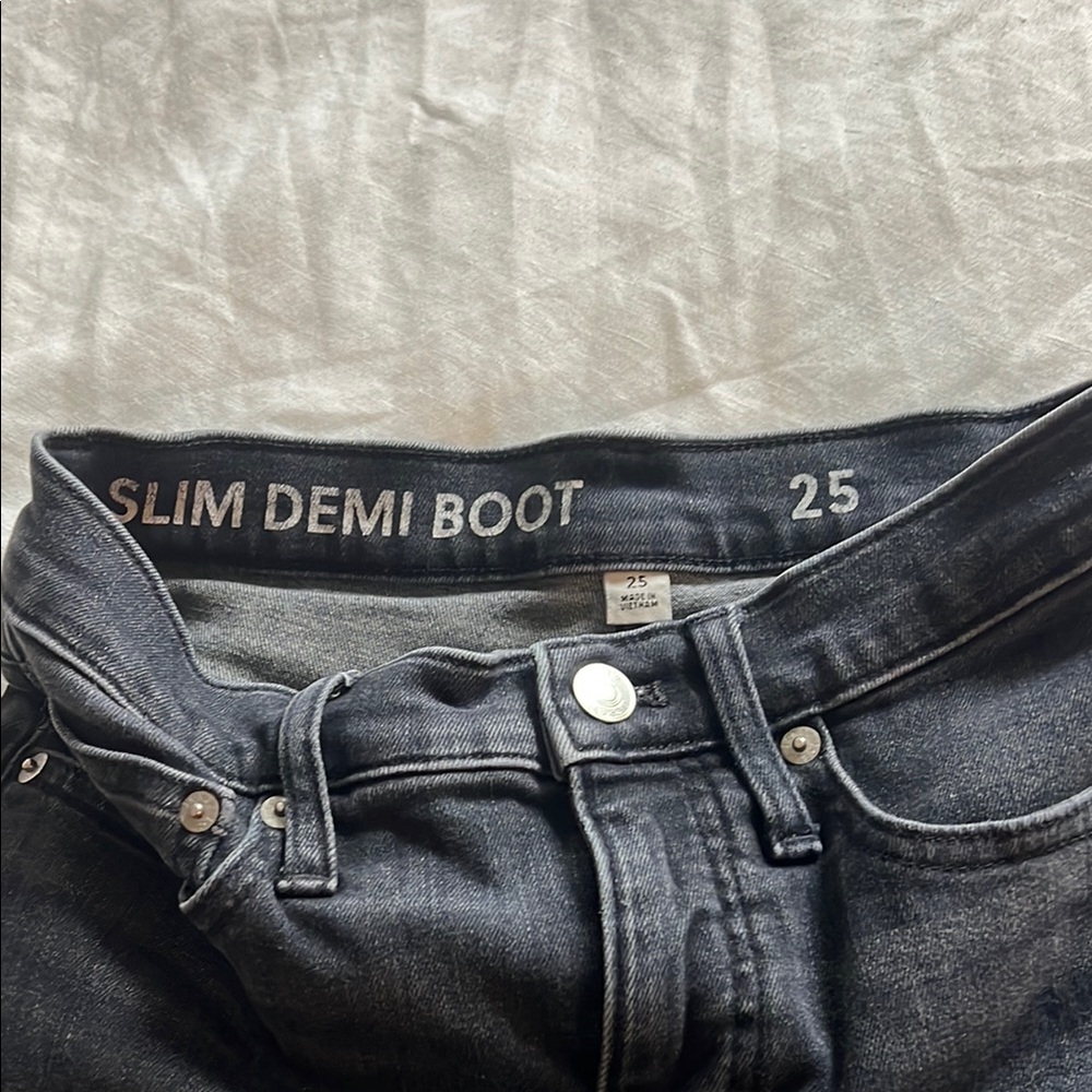 J. Crew Black Bootcut Jeans Modern Sleek Design